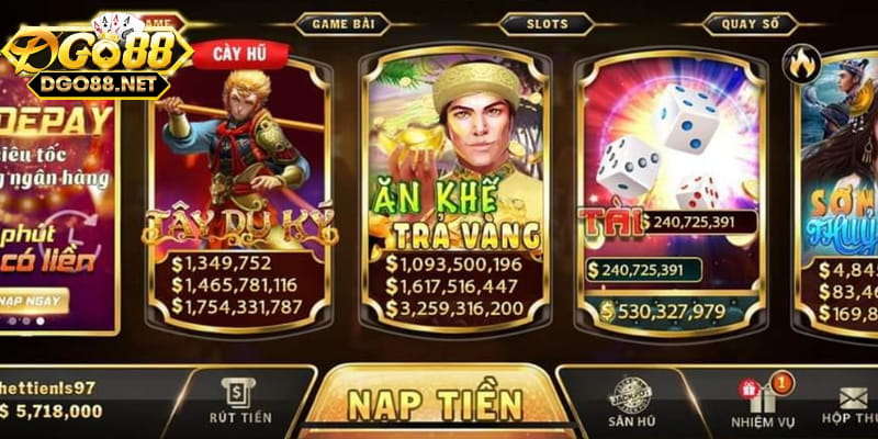 Sảnh casino trực tuyến với không khí cao cấp